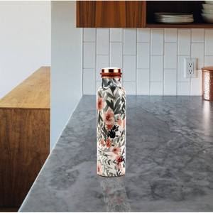 Vintage Blossom <b>Copper</b> <b>Drinking</b> <b>Bottle</b> Artistic Garden Inspired Metal Flask Leakproof Wellness Drinkware OEM Wholesale - Product Image 3