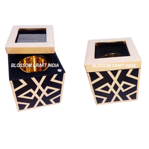 Quemador de incienso de perla madre Premium, incrustaciones de hueso, el mejor quemador decorativo religioso para uso doméstico, sándalo perfumado, rosa, estrella, anís - Product Image 2