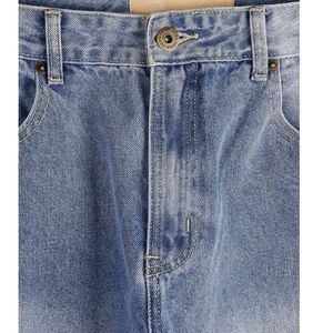 Jeans de Mezclilla para Hombre, Corte Recto, con Panel Lateral en Contraste, Personalizados al por Mayor, Moda Casual y Urbana, OEM ODM - Product Image 4