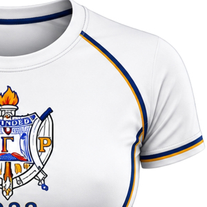 Camiseta de Compresión Sigma Gamma Rho para Mujer, con Logotipo Personalizado de la Hermandad Griega, Elástica, Deportiva, de Manga Corta, para Entrenamiento en el Gimnasio, Venta al Por Mayor - Product Image 6