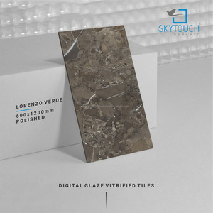 Prix le plus bas en vente exclusive 60x60 60x120 cm Carreaux de sol et de mur en céramique rustique en porcelaine polie émaillée effet marbre - Product Image 3