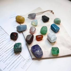 Polished Eco-Friendly <b>Crystal</b> Tumble Stones Free Form <b>Set</b> for Feng Shui Art Collectible Healing Gift - Product Image 1
