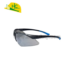 P9006C Safety Glasses Spray <b>Paint</b> Blue Silver <b>Frame</b> UV400 Resistant Lens Anti Scratch CE ANSI Certified Industrial Gear - Product Image 3