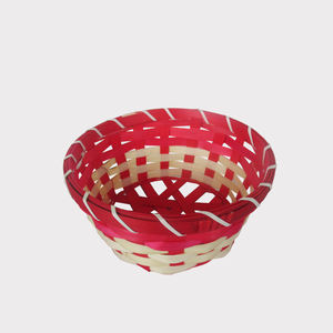 Panier-cadeau de Noël super pas cher, écologique, durable, rectangulaire, rond, en bambou, panier de rangement, plateau en osier, artisanat vietnamien - Product Image 1