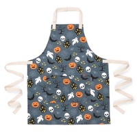 Tablier en coton AKSHARA AFKA-01 avec logo personnalisé, anti-salissures, résistant à l'huile, avec poches et bretelles, design couleur personnalisé pour la cuisine