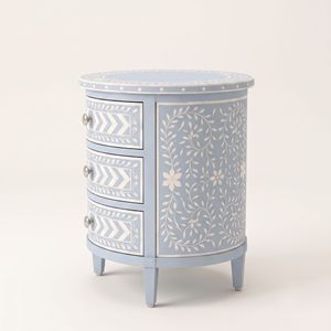 Mesa de Noche Moderna Multifuncional con Incrustaciones de Hueso Hecha a Mano, Ecológica, para Apartamentos y Hospitales, Superventas - Product Image 4