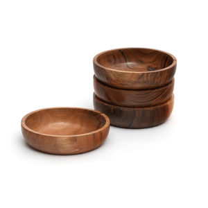 Bol de service créatif en bois de manguier naturel, bols à salade en bois faits à la main, vaisselle antique pour soupe, bol écologique - Product Image 3