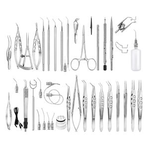 Kit médical en acier inoxydable pour chirurgie oculaire, ensemble de 15 instruments de phaco-chirurgie Extracap, vente chaude - Product Image 1