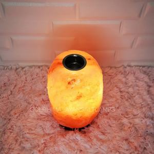 Lampe brûle-parfum moderne en sel de roche naturel de l'Himalaya, sel rose naturel pour la cuisine, la salle à manger et le revêtement mural - Product Image 5