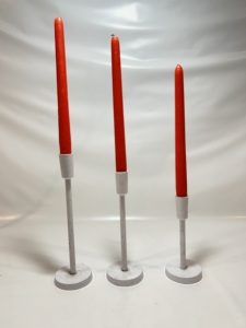 Support de bougie de Noël décoratif en aluminium massif, résistant à la chaleur, de style moderne et luxueux, pour centre de table de mariage ou de maison - Product Image 1
