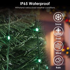 Luces LED para Árbol de Navidad Personalizables, Impermeables IP65, Plegables, con Control Remoto por Aplicación, Multicolor, con Temporizador - Product Image 5