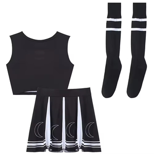 Uniformes de cheerleading en polyester pour adultes, uniformes de performance professionnels personnalisés, impression par transfert thermique de haute qualité - Product Image 6