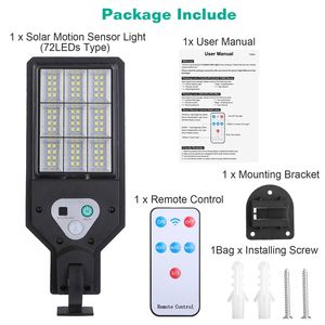 Lampada Solare da Parete con 9 LED COB, Sensore di Movimento PIR, Telecomando, Impermeabile IP45, Illuminazione Wireless per Esterni, Lampade da Parete per Garage - Product Image 6