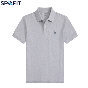Nouveau style, polo d'affaires respirant en polyester 100%, séchage rapide, respirant, logo personnalisé, couleur unie, polo personnalisé pour homme - Product Image 1