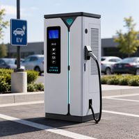 Nouvelle station de recharge rapide DC commerciale au sol 80 kW pour véhicules électriques (2 pistolets)