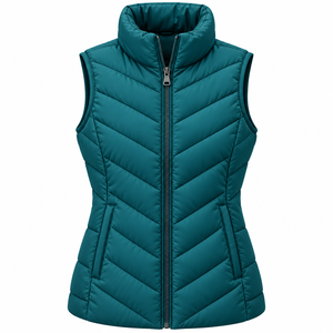 Chaleco Acolchado para Mujer, Transpirable, con Logotipo Personalizado, Estilo Urbano, Ligero, Resistente al Viento, Ecológico - Product Image 3