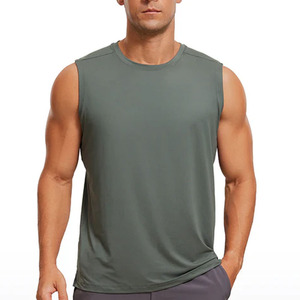 Débardeur à col rond respirant 100 % coton pour homme, performance athlétique, vêtements de fitness personnalisés, 275 GSM - Product Image 5