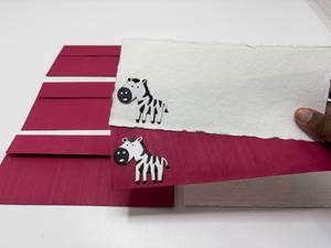 Lots de cartes de vœux artisanales en gros avec enveloppes, papeterie faite à la main à bords festonnés, en vrac - Product Image 2