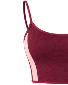 Wine Red Pink Women Camisole And Shorts <b>Set</b> Summer Two Piece Outfit Cotton Blend Crop Top Heart Print Drawstring Shorts Casual - Product Image 4