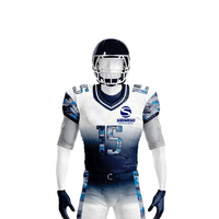 Ensemble d'uniformes de football américain élégants pour équipes sportives – Maillot en polyester respirant et léger, pantalon de performance pour joueurs adultes