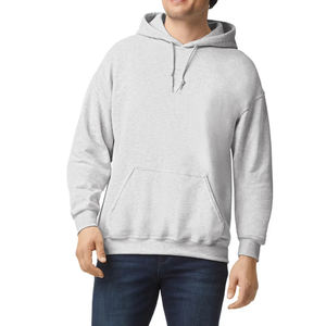 Sweat à capuche pour homme, lourd, 100% coton molletonné, unisexe, coupe ample, imprimé en relief - Product Image 5