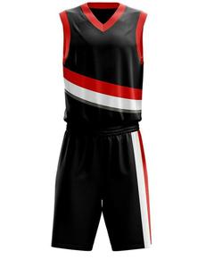 Camiseta de Baloncesto Deportiva Shafiq Negra, Roja y Blanca, Conjunto Sublimado Personalizado, Unisex, Sin Mangas, Cuello en V, Absorbe la Humedad, Secado Rápido - Product Image 4