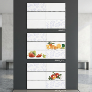 Modern 3D Bathroom Tiles 300x450mm 12x18 Inches 30x45cm White Brick Concrete Printed Fruits Decor for Indoor Outdoor <b>Walls</b> - Product Image 2
