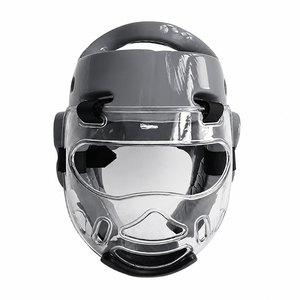 Protector de Cabeza Duradero SULTAN BOXING, Casco Deportivo Protector Facial Transparente para Adultos Unisex, Material de PC, Cierre de Gancho y Bucle, Cuero - Product Image 2