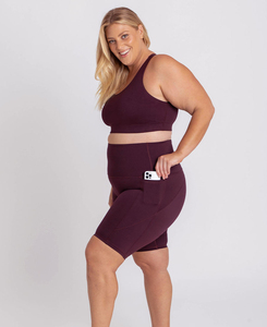 Shorts de course pour femmes à taille haute élastique, écologiques, à séchage rapide, en spandex/coton, respirants, pour l'entraînement, le fitness et le yoga - Product Image 3