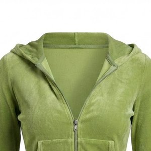 Sudadera con Capucha y Estampado de Leopardo para Mujer, con Cierre de Cremallera, Logotipo Bordado Personalizado, Ropa Casual de Otoño, Alta Venta - Product Image 5