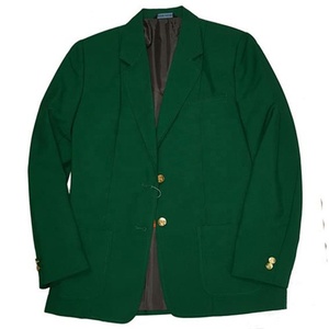 Blazer Verde de Poliéster para Mujer, Cuello de Solapa, Cierre de un Botón, Manga Larga, Antiarrugas, Largo Regular, para Otoño - Product Image 1