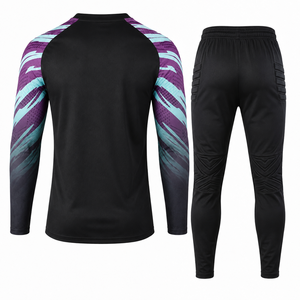 Ensemble d'uniformes de gardien de but de football personnalisés professionnels avec protection rembourrée, maillot et pantalon d'entraînement de gardien de but, vêtements de sport - Product Image 2