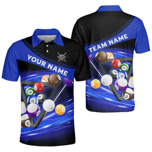 Nueva Llegada: Camiseta Polo de Billar Estampada para Hombre, Transpirable, Sublimada, de Secado Rápido, para Deportes - Product Image 2