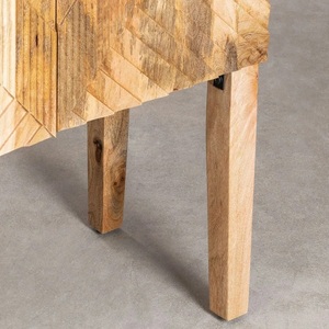 Armoire haute Vandana Hexa Flux en bois de manguier (bois massif) - Product Image 6
