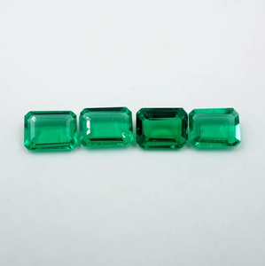 Esmeralda Verde Colombiana Cultivada en Laboratorio, Corte Esmeralda, 4.90 Ct (8x6mm) (4 Piezas) HAYAAT GEMS para Joyería, Modelo N-138 - Product Image 4