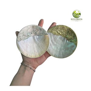 Grande assiette en coquille de perle naturelle, plat en coquillage pour fruits de mer, sushis, présentation de bijoux, décoration - Product Image 2