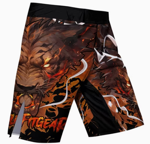 Shorts MMA personnalisés pour hommes, sublimation, équipement de combat, séchage rapide, vêtements d'arts martiaux mixtes, coupe classique, noir, rouge, design Panda - Product Image 6