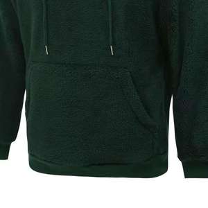เสื้อฮู้ดดี้พิมพ์ลายตามสั่ง OEM ผ้าฟลีซคอตตอนหนานุ่มทรงโอเวอร์ไซส์ เสื้อสเวตเชิ้ตเปล่าสไตล์สตรีทแวร์ ปักลายได้ เหมาะสำหรับฤดูหนาว เสื้อฮู้ดดี้ผู้ชายแบบสวมหัว - Product Image 5