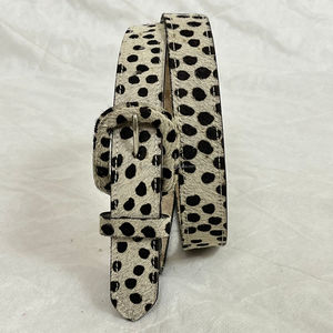 New Handcrafted Hair on Animal Print Western Women's Belt Handmade 100% Real Leather Boho Style Fur Cover Buckle Belt for <b>Jeans</b> - Product Image 5