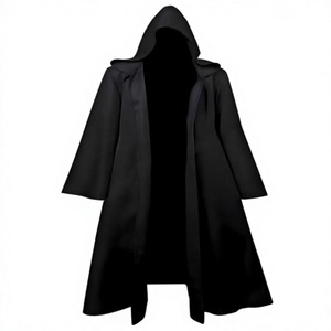 Túnica con Capucha Personalizada para Adultos, Disfraz de Pirata, Capa de Halloween, Mago Medieval, Cosplay de Fantasía, Túnica Larga Gótica, 100% Poliéster, OEM - Product Image 1