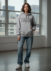 Custom 3D Puff Print Hoodie Heavyweight 500GSM Men Oversized Fleece Zip Up Boxy Acid Wash Blank Custom Logo Sweatshirt - Product Image 5