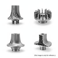 Composant de structure interne en acier inoxydable moulé par investissement de précision sur mesure pour pales de turbine