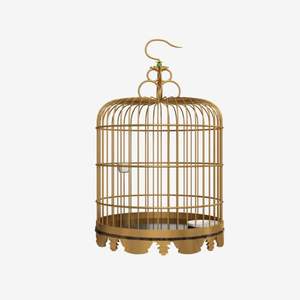 Jaula para Pájaros de Hierro con Diseño Elegante y Estructura Duradera para Decoración de Hogar, Jardín, Balcón e Interiores - Product Image 3