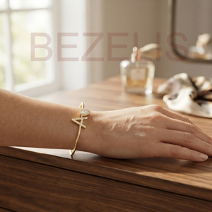Pulsera de Diamantes BEZELIS con Letra Inicial A en Forma de Corazón, Personalizada y Moderna para Mujer, Ideal para Fiestas y Cumpleaños - Product Image 5