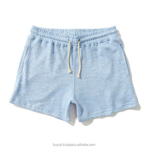 Vente en gros Polyester/coton mélangé pour hommes Écologique French Terry Jogger Gym Casual Wear Solid Pattern Quick Dry High Shorts - Product Image 6