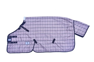 2023 portátil 1200D Ripstop impermeable Turnout alfombra invierno algodón indio relleno cuello caliente diseño de verificación exportación directa para caballos - Product Image 6