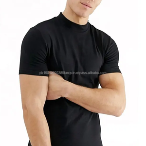 T-shirt Homme Slim Fit Personnalisé Brodé et Imprimé de Haute Qualité en Coton et Spandex Couleur Unie - Product Image 2