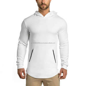 Jersey de algodón transpirable de calidad superior para hombre, Sudadera con capucha personalizable en blanco OEM, sudaderas con capucha deportivas para gimnasio, sudaderas con capucha para hombre - Product Image 5