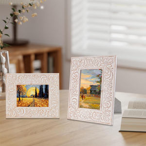 Designer Solid Wooden Photo Frame Stylish <b>Tabletop</b> <b>Display</b> for Home Office Living Room Elegant Rustic Decor - Product Image 2
