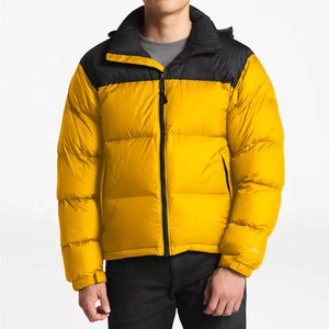 Blouson matelassé à capuche pour homme, design personnalisé, uni, respirant, imperméable, pour l'hiver - Product Image 2